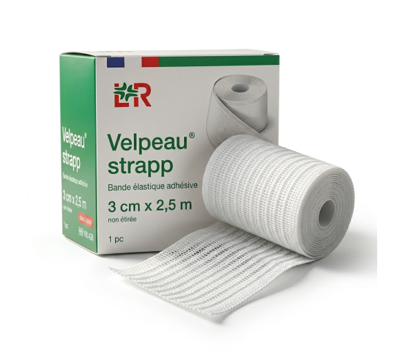Velpeau Strapp bande élastique adhésive Lohmann & Rausher - bande de 3cm x 2.5m