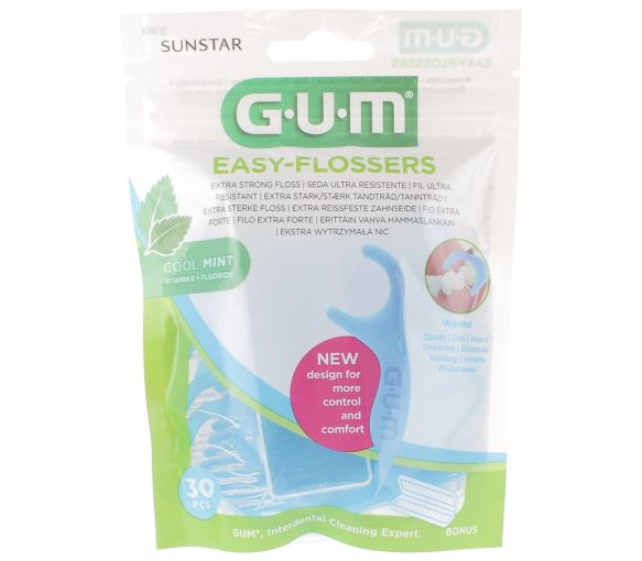Fil dentaire sunstar easy-flossers Gum - sachet de 30 flossers porte fil