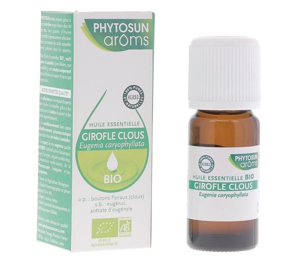 Huile essentielle de Girofle clous Bio Phytosun Arôms - flacon de 10 ml
