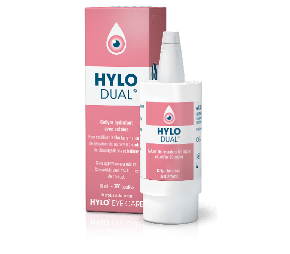 Collyre hydratant Hylo-dual - flacon de 10 ml