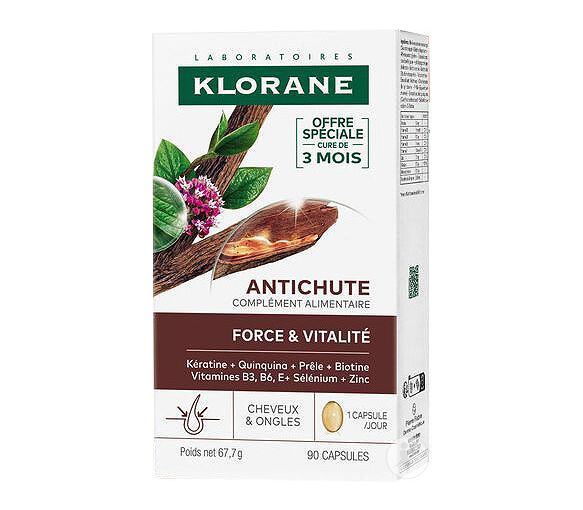 Antichute force&vitalité Klorane - boite de 90 capsules