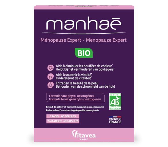 Manhaé Ménopause expert bio Vitavea - boîte de 60 gélules - image 1