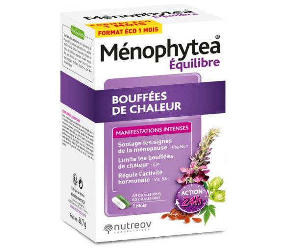 Equilibre Bouffées de chaleur Menophytea - boîte de 120 gélules
