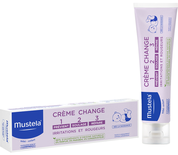Crème change 123 irritations et rougeurs Mustela - image 1
