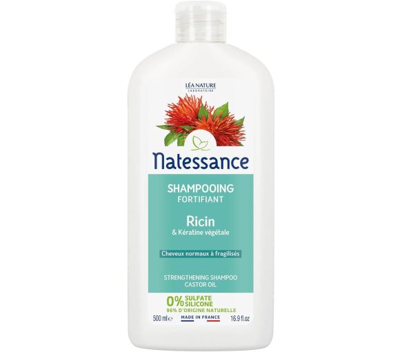 Shampooing bio fortifiant ricin Natessance - flacon de 500ml - image 1