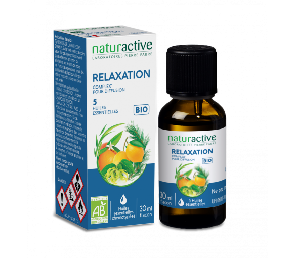 Complex' Relaxation 5 huiles essentielles bio Naturactive - flacon de 30 ml