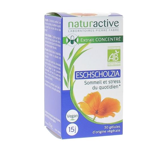 Eschscholtzia bio Naturactive - boite de 30 gélules