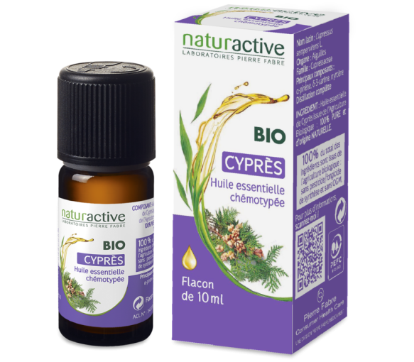 Huile essentielle de cyprès bio Naturactive - flacon de 10 ml