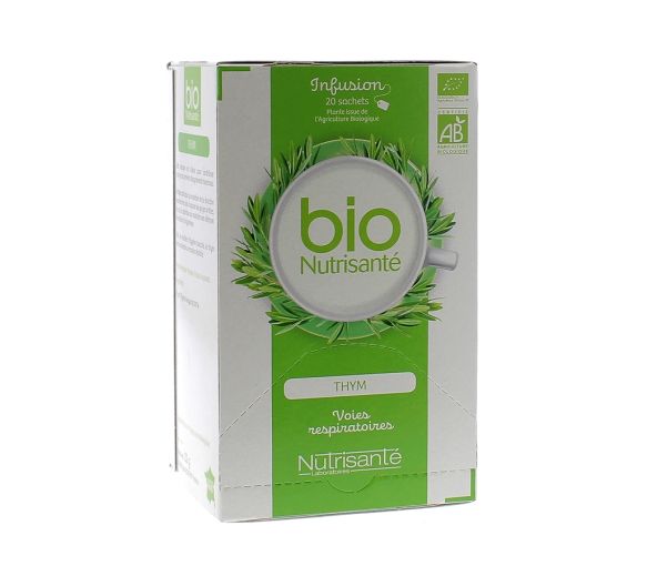 Infusion Thym voies respiratoires BIO Nutrisanté - 20 sachets