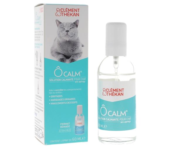 Ôcalm Solution calmante pour chat Clément Thékan - spray de 60 ml