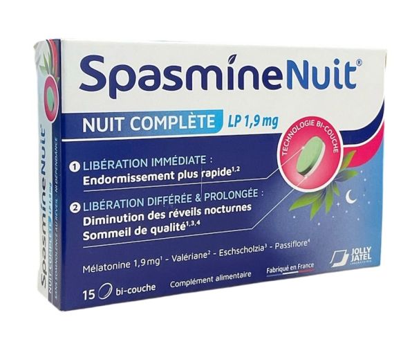 Spasmine Nuit complète Jolly-Jatel - boite de 15 comprimés - image 1