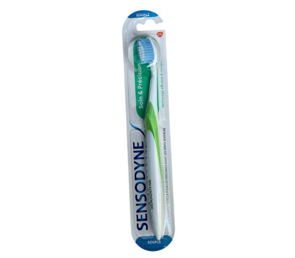 Brosse à dents soin et précision souple Sensodyne - une brosse à dents