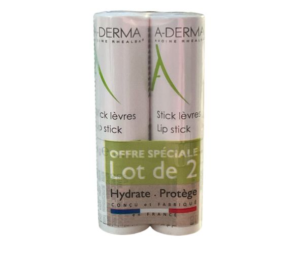 Stick à lèvres duo avoine rhealba A-Derma - image 1