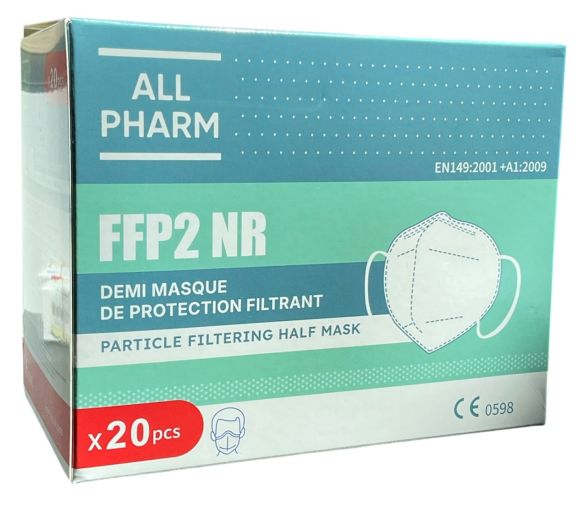 Masque FFP2 blanc All Pharm - 20 pièces - image 1