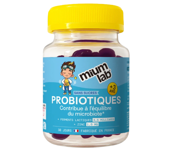 Probiotiques enfants sans sucres Mium Lab - pot de 30 gummies - image 1
