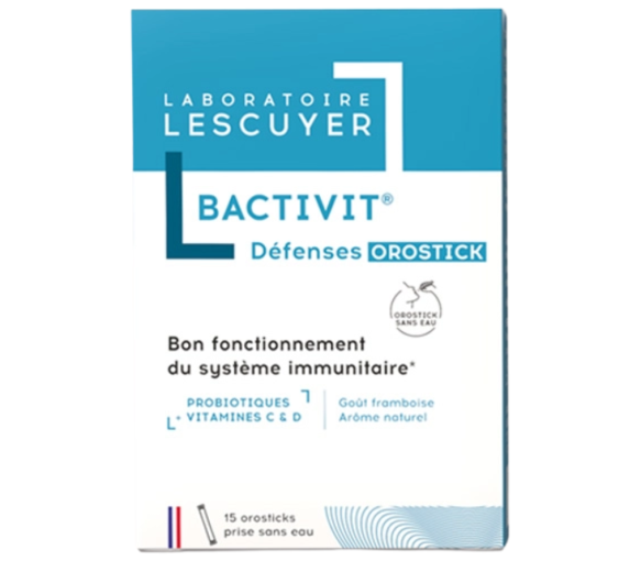 Bactivit défenses orostick Lescuyer - boite de 15 orosticks