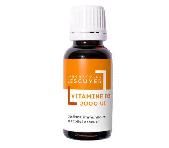 Vitamine D3 2000 UI Lescuyer - compte-gouttes de 20ml
