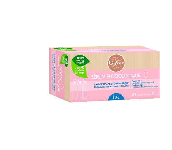 Physiologica sérum physiologique Gifrer - 24 dosettes de 10 ml - image 1