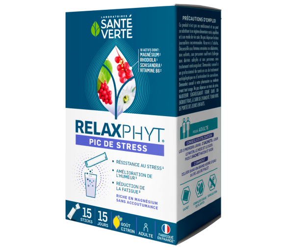 RelaxPhyt Pic de stress Santé Verte - boîte de 15 sticks