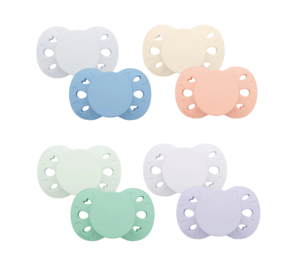 Sucettes anatomiques 18 mois+ unies Biolane - lot de 2 sucettes - image 1