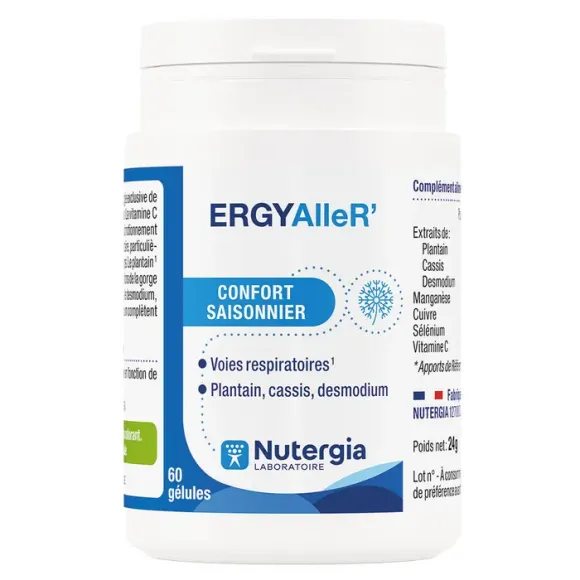 ErgyalleR' confort saisonnier Nutergia - pot de 60 gélules