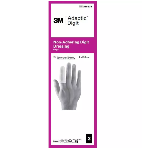 Adaptic doigtier taille L - boite de 3 pièces  