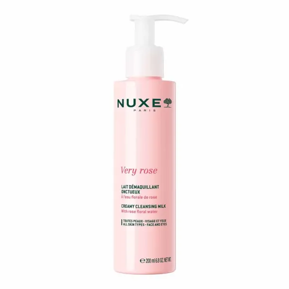 Very Rose Lait démaquillant onctueux Nuxe - flacon-pompe de 200ml