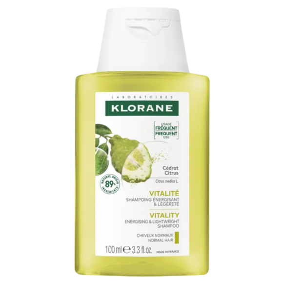 Shampoing énergisant & légèreté cédrat Klorane - flacon de 100ml