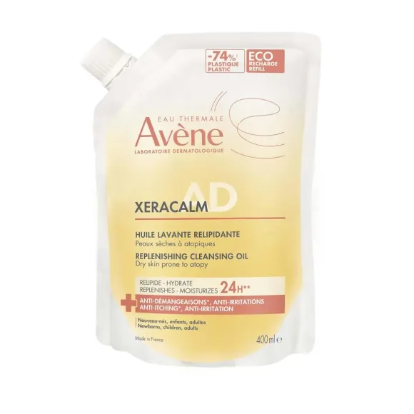 Xeracalm A.D huile lavante relipidante Avène - éco-recharge de 400ml