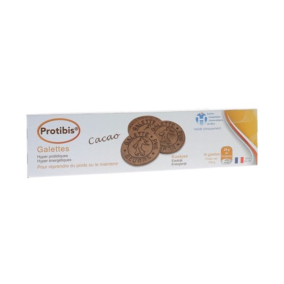 Protibis Galettes cacao HP/HC Nestlé Health Science - boîte de 16 galettes