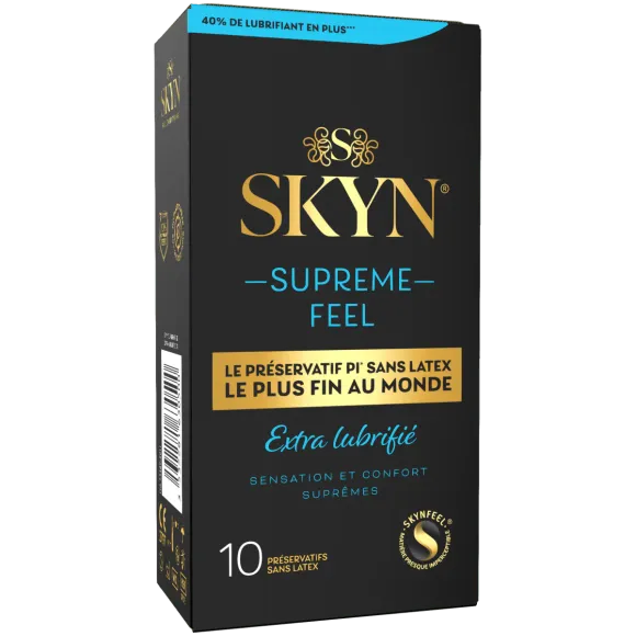 Skyn suprême feel extra lubrifié préservatifs Manix - 10 préservatifs sans latex     