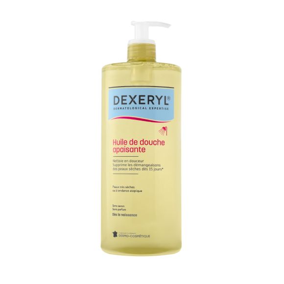 Dexeryl huile de douche apaisante Pierre Fabre - flacon-pompe de 1L