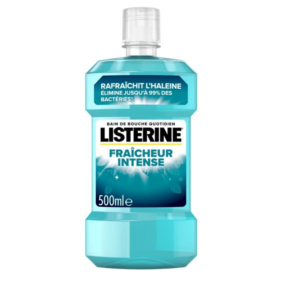 Bain de bouche quotidien fraîcheur intense Listerine - flacon de 500ml