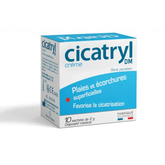 Cicatryl DM crème en sachet-dose - boite de 10 sachets de 2g