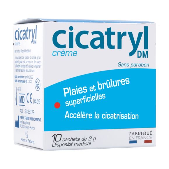 Cicatryl DM crème Pierre Fabre - boite de 10 sachets de 2g
