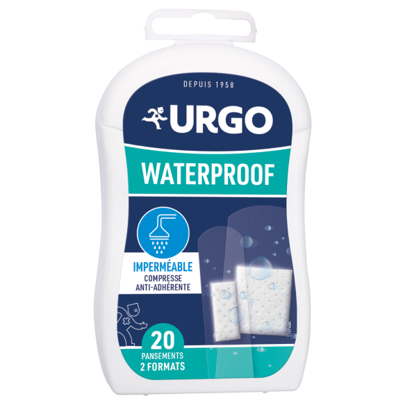 Pansements Waterproof Urgo - boîte de 20 pansements 2 formats