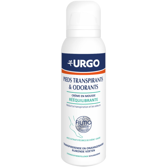 Crème mousse rééquilibrante pieds transpirants Urgo - flacon de 125ml