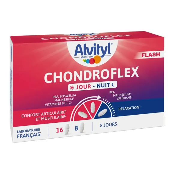 Chondroflex flash jour/nuit Alvityl - boîte de 24 comprimés
