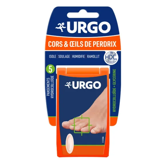 Cors et oeils de perdrix Urgo - boite de 5 pansements 