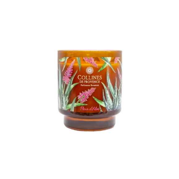 Bougie parfumée Fleur d'Aloe Collines de Provence - pot de 220g