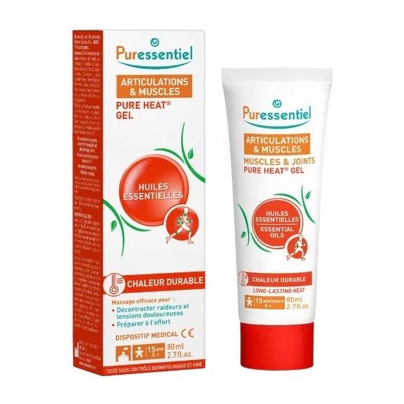Pure Heat gel articulations et muscles Puressentiel - tube de 80ml