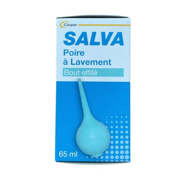 Poire à lavement bout effilé Salva - poire de 65ml