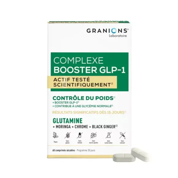 Complexe booster GLP-1 contrôle du poids Granions - boite de 60 comprimés 
