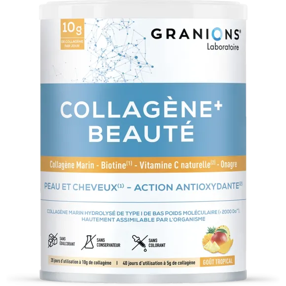 Collagène + Beauté goût tropical Granions - pot de 220g