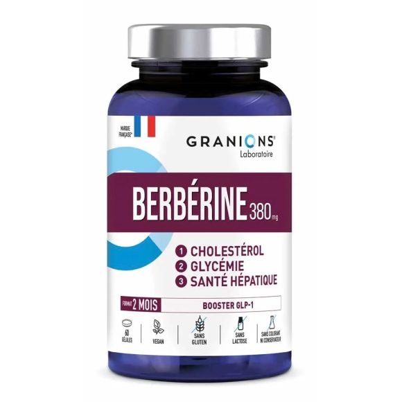 Berbérine 380mg Granions - pot de 60 gélules