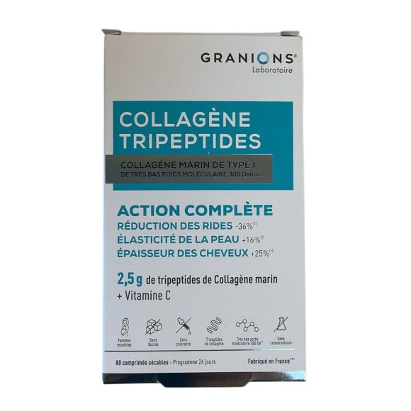 Collagène Tripeptides Granions - boite de 80 comprimés sécables