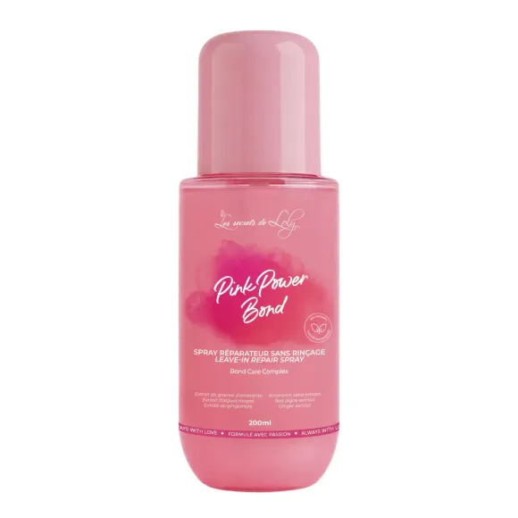 Pink Power Bond spray réparateur sans rinçage Les Secrets de Loly - spray de 200ml