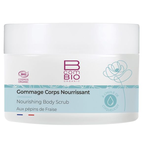 Gommage corps nourrissant bio BcomBIO - pot de 150 ml