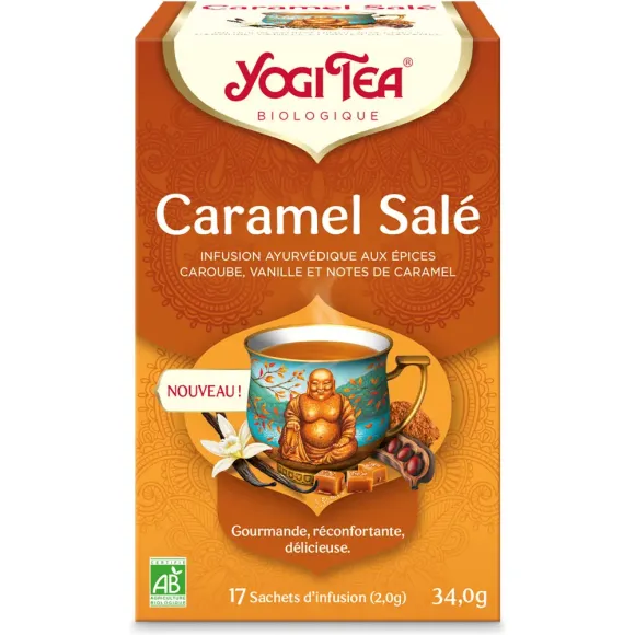 Caramel salé BIO Yogi Tea - boite de 17 sachets 