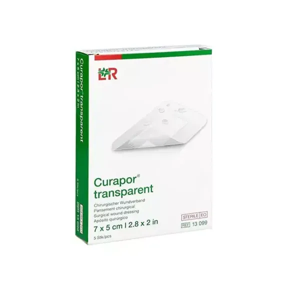 Curapor pansements chirurgicaux stériles transparents Lohmann Rauscher - boite de 5 pansements 8x10cm